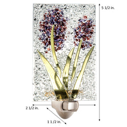 Fused Glass Flower Night Light NTL 209 Series Fused Glass Flower Night Light NTL 209 Series