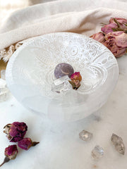 Selenite Offering Bowl
