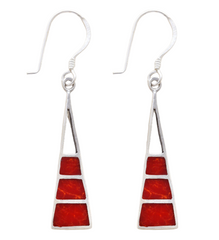 Long Hanging Triangle Earrings