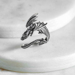 Sterling Silver Adjustable Dragon Ring Sterling Silver Adjustable Dragon Ring