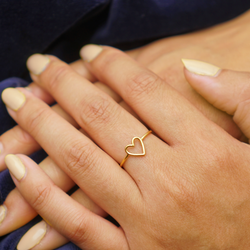 Open Heart Ring: Sterling Silver / 5 Open Heart Ring: Sterling Silver / 5