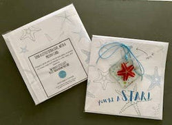 You're a Star (Shooting) - Greeting Card With Fused Glass You're a Star (Shooting) - Greeting Card With Fused Glass