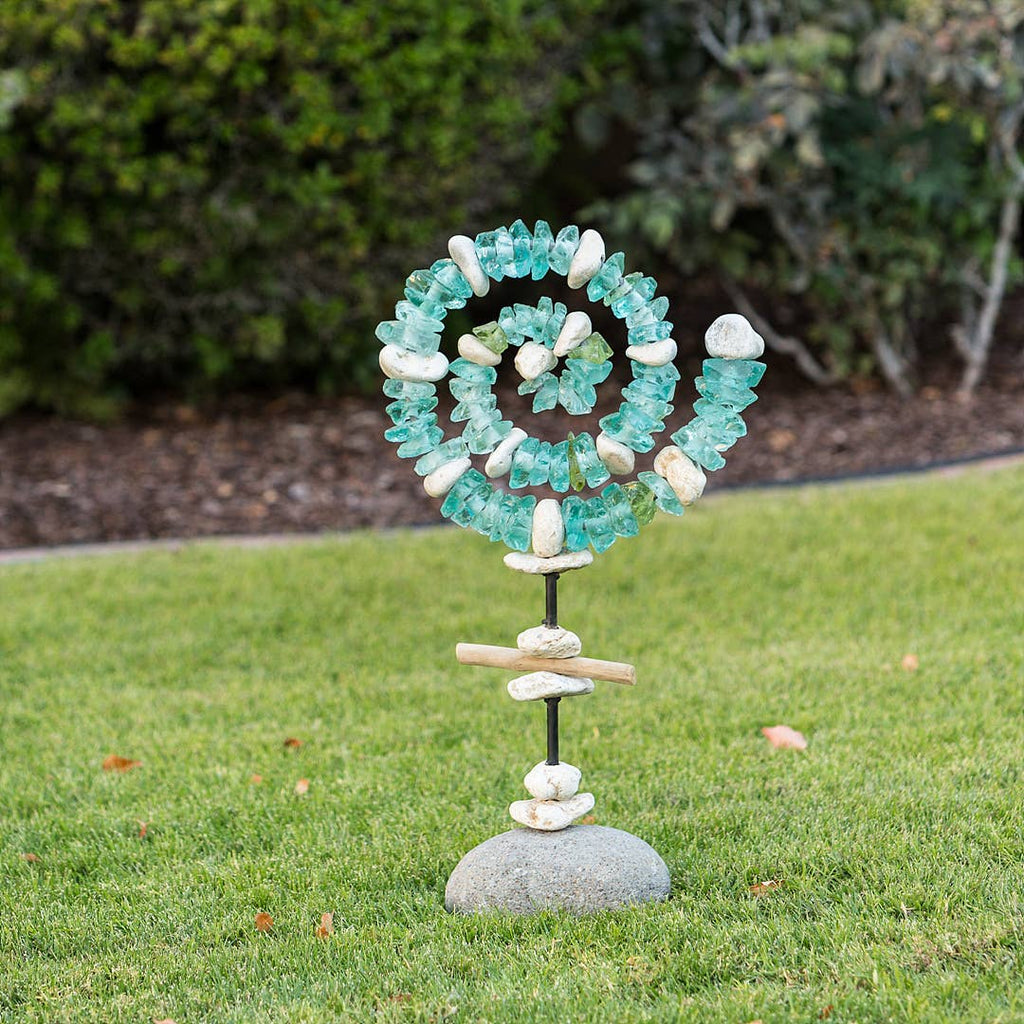 Glass Spiral Garden Stand: Small 30