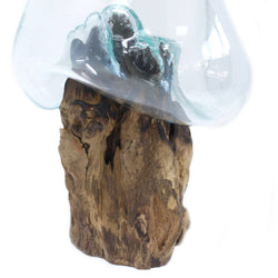 MGW-03 - Molten Glass on Wood - Large Bowl MGW-03 - Molten Glass on Wood - Large Bowl