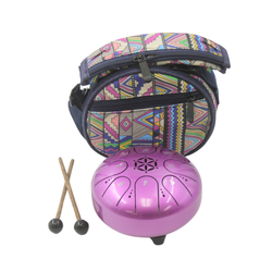 Tongue Drum - 12 cm, Fuchsia Tongue Drum - 12 cm, Fuchsia