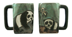 Mara Stoneware Panda Bear Square Mug