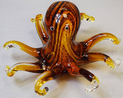 Glass Octopus Brown 7