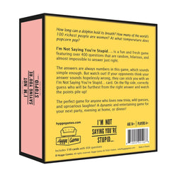 Card Game - I'm Not Saying You're Stupid Card Game - I'm Not Saying You're Stupid