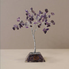 Amethyst Spiritual Stone - Gemstone Tree with Orgonite Base