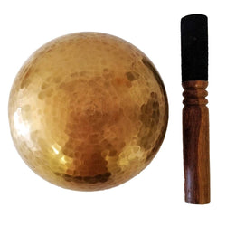 Hammered Carved Tibetan Singing Bowl: (5.5 Hammered Carved Tibetan Singing Bowl: (5.5