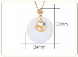 Chinese Style Floating Cloud in Jade Necklace Chinese Style Floating Cloud in Jade Necklace