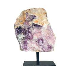 Fluorite on Metal Base Fluorite on Metal Base