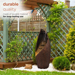 Alpine Corporation Eight Spiraling Tiered Fountain Alpine Corporation Eight Spiraling Tiered Fountain