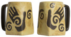 Mara Stoneware Healing Hands Square Mug