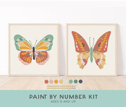 Butterflies Paint by Number Kit + Easel for Kids Butterflies Paint by Number Kit + Easel for Kids