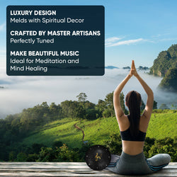 Steel Tongue Rain Drum 6-Inch 8-Notes: White Steel Tongue Rain Drum 6-Inch 8-Notes: White