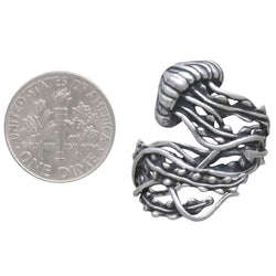 Sterling Silver Adjustable Jellyfish Ring Sterling Silver Adjustable Jellyfish Ring