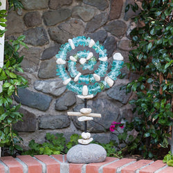 Glass Spiral Garden Stand: Small 30 Glass Spiral Garden Stand: Small 30