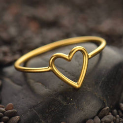 Open Heart Ring: Sterling Silver / 5 Open Heart Ring: Sterling Silver / 5