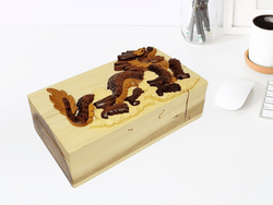 Dragon - Hand Carved Keepsake Gift Box Dragon - Hand Carved Keepsake Gift Box