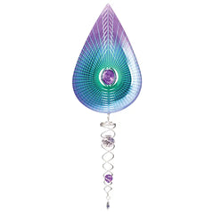 Crystal Purple Teardrop - Mini Set Wind Spinner
