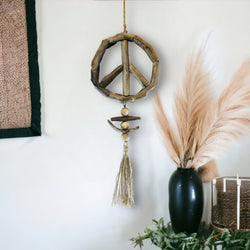Hanging Peace Sign Ornament