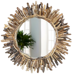 DRIFTWOOD MIRROR SUN BURST