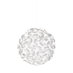 White Cord Lora XL Puzzle Globe Plug-In Pendant, White Cord