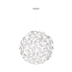 White Cord Lora Puzzle Globe Hardwired Pendant, White Cord
