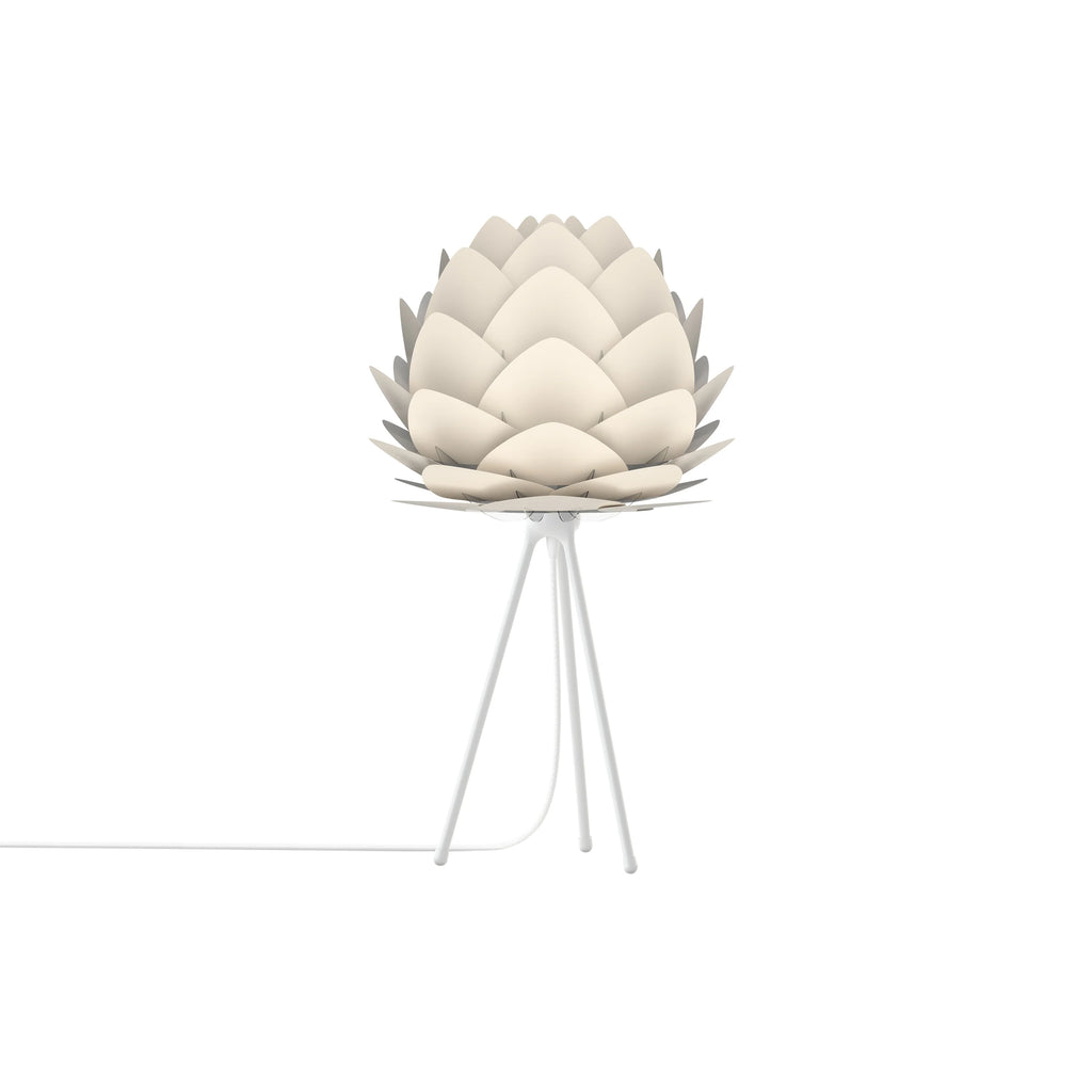 Aluvia Tripod Table Lamp in Pearl White