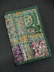 Rajastahni Patchwork Journal - Dark Green