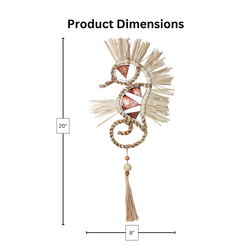 Seahorse Rafia Wall Decor Seahorse Rafia Wall Decor