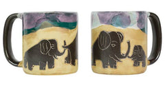 Mara Stoneware Elephants Mug