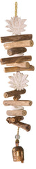 Double Lotus/Wood/Beads & Bell