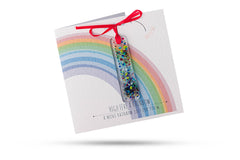 High Five A Rainbow (Whole) Greeting Card With Fused Glass