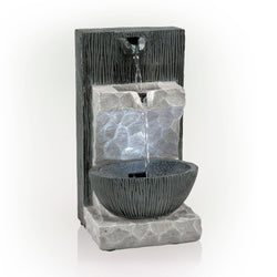 Alpine Corporation Modern Cascading Tabletop Fountain Alpine Corporation Modern Cascading Tabletop Fountain