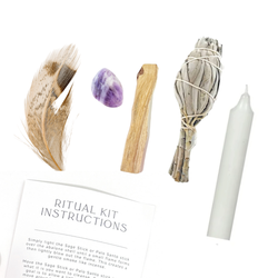 Intuition Ritual Kit with Amethyst, Palo Santo + Sage Intuition Ritual Kit with Amethyst, Palo Santo + Sage