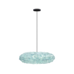 Eos Esther Medium Hardwired Pendant in Light Blue
