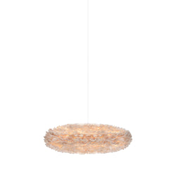 Eos Esther Large Plug-In Pendant in Light Brown, White cord