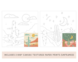 Zen Desert Meditative Art Paint by Number Kit + Easel Zen Desert Meditative Art Paint by Number Kit + Easel