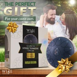 Wise Harmony Steel Tongue Rain Drum 12 Inch 13 Notes: Navy Wise Harmony Steel Tongue Rain Drum 12 Inch 13 Notes: Navy