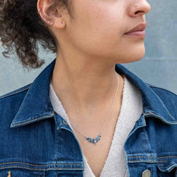 Sterling Silver Flying Bat Festoon Necklace Sterling Silver Flying Bat Festoon Necklace