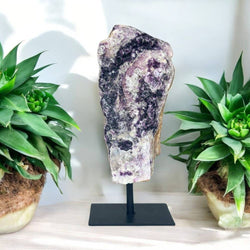 Fluorite on Metal Base Fluorite on Metal Base