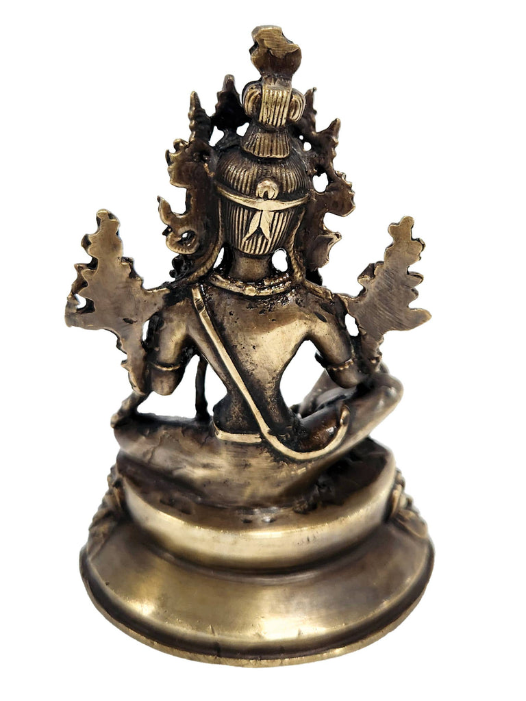 White Tara & Green Tara Bronze Statue: Bronze / 4