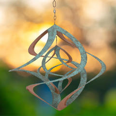 Copper & Patina Cosmix Garden Spinner - 14
