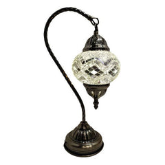 Hanging Mosaic Desk Lamp - White Diamond Pattern