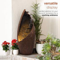 Alpine Corporation Eight Spiraling Tiered Fountain Alpine Corporation Eight Spiraling Tiered Fountain