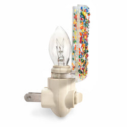 Ntl 230 Bright Colored Fused Glass Night Light Ntl 230 Bright Colored Fused Glass Night Light