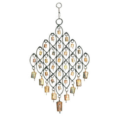 METAL DIAMOND SHAPED WINDCHIME 25