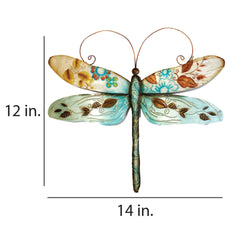 Dragonfly Wall Decor Blue And Pearl, w/ Capiz, Outdoor Safe Dragonfly Wall Decor Blue And Pearl, w/ Capiz, Outdoor Safe